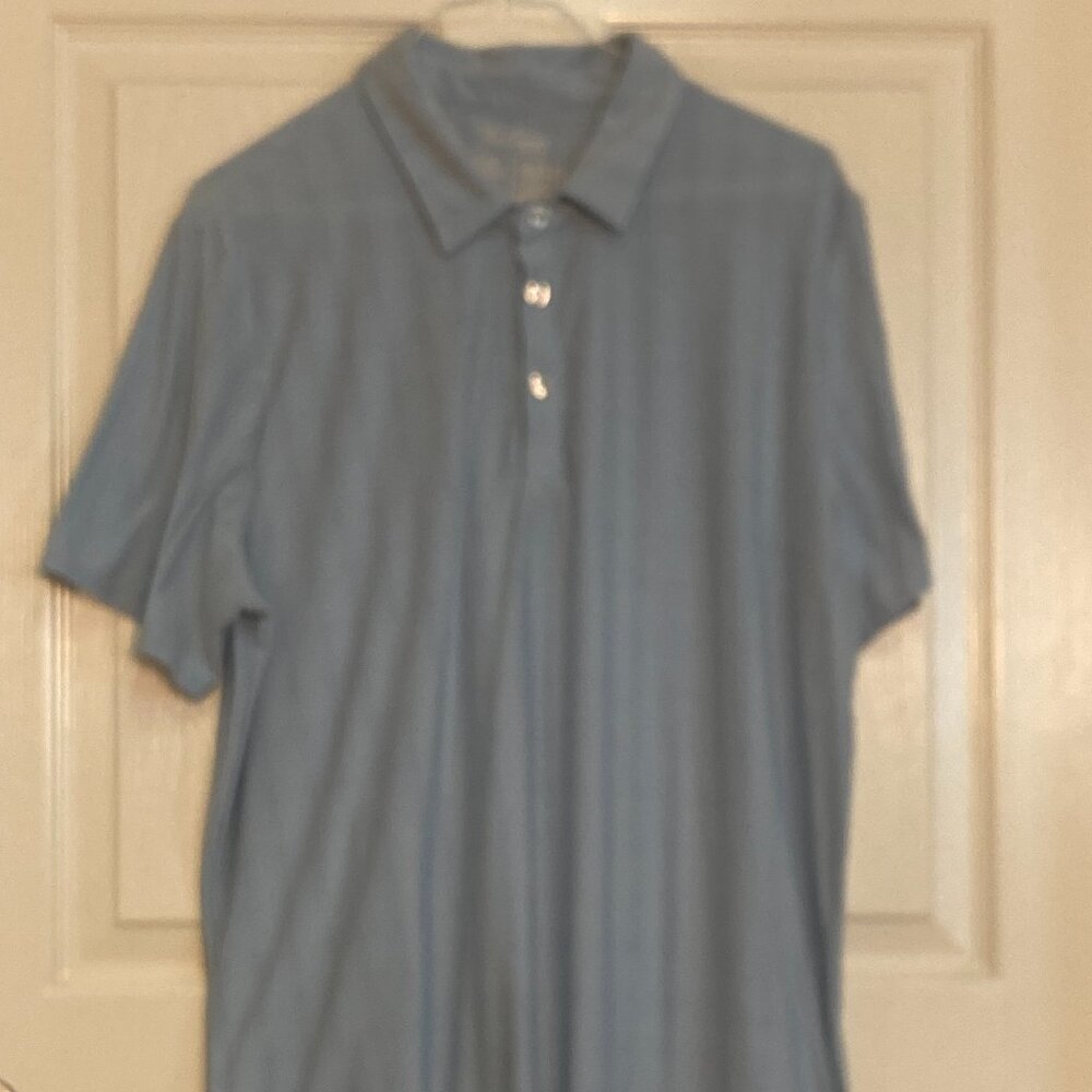 Men's polo shirt by The Charge blue sze Large